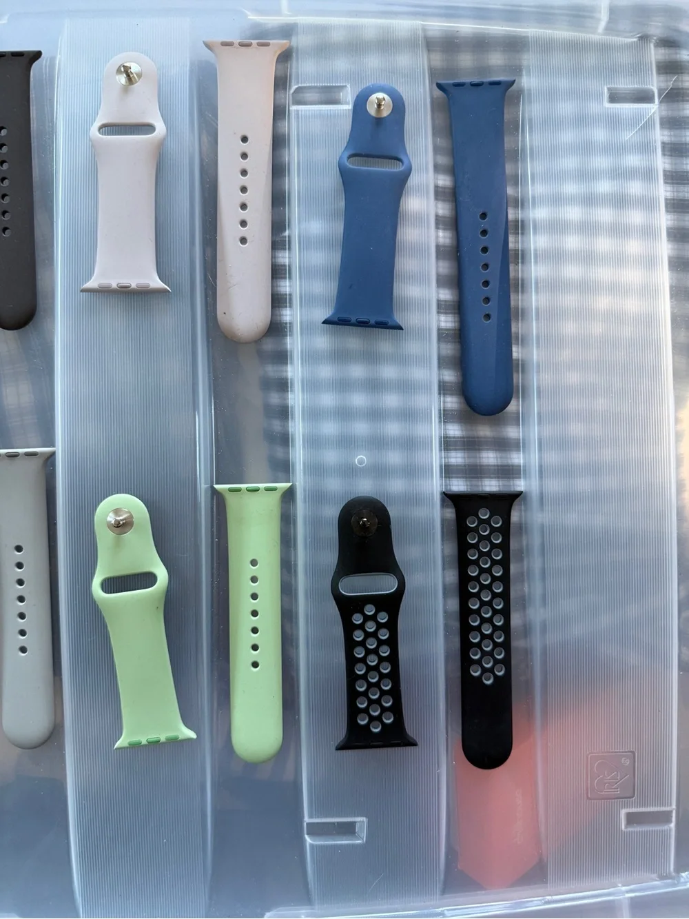 Apple Watch Silicone and Sport Bands - lot of 8 - 38mm